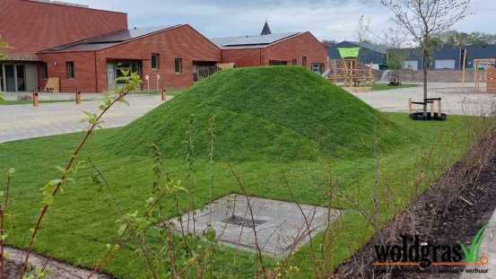 Aanleg Graszoden Kindcentrum Siddeburen
