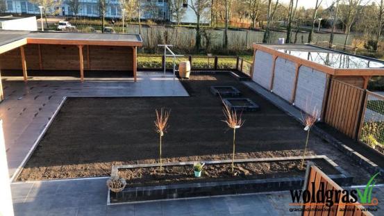 Aanleg graszoden Appingedam 