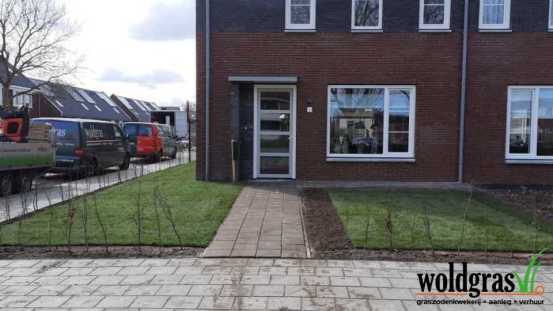 Aanleg graszoden Appingedam