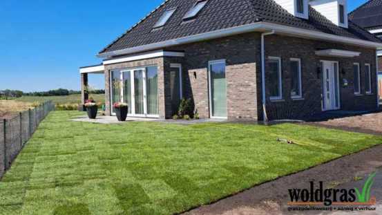 Aanleg graszoden Veendam 