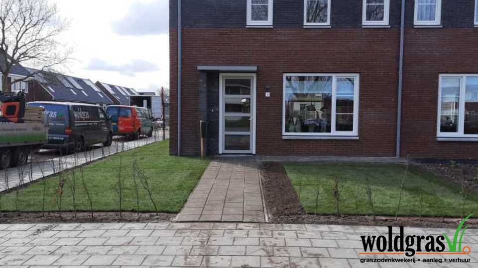 Aanleg graszoden Appingedam